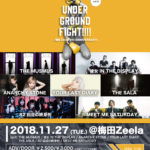 11月27日梅田Zeela「UNDER GROUND FIGHT!!!!vol.5 -梅田Zeela 5th ANNIVERSARY-」