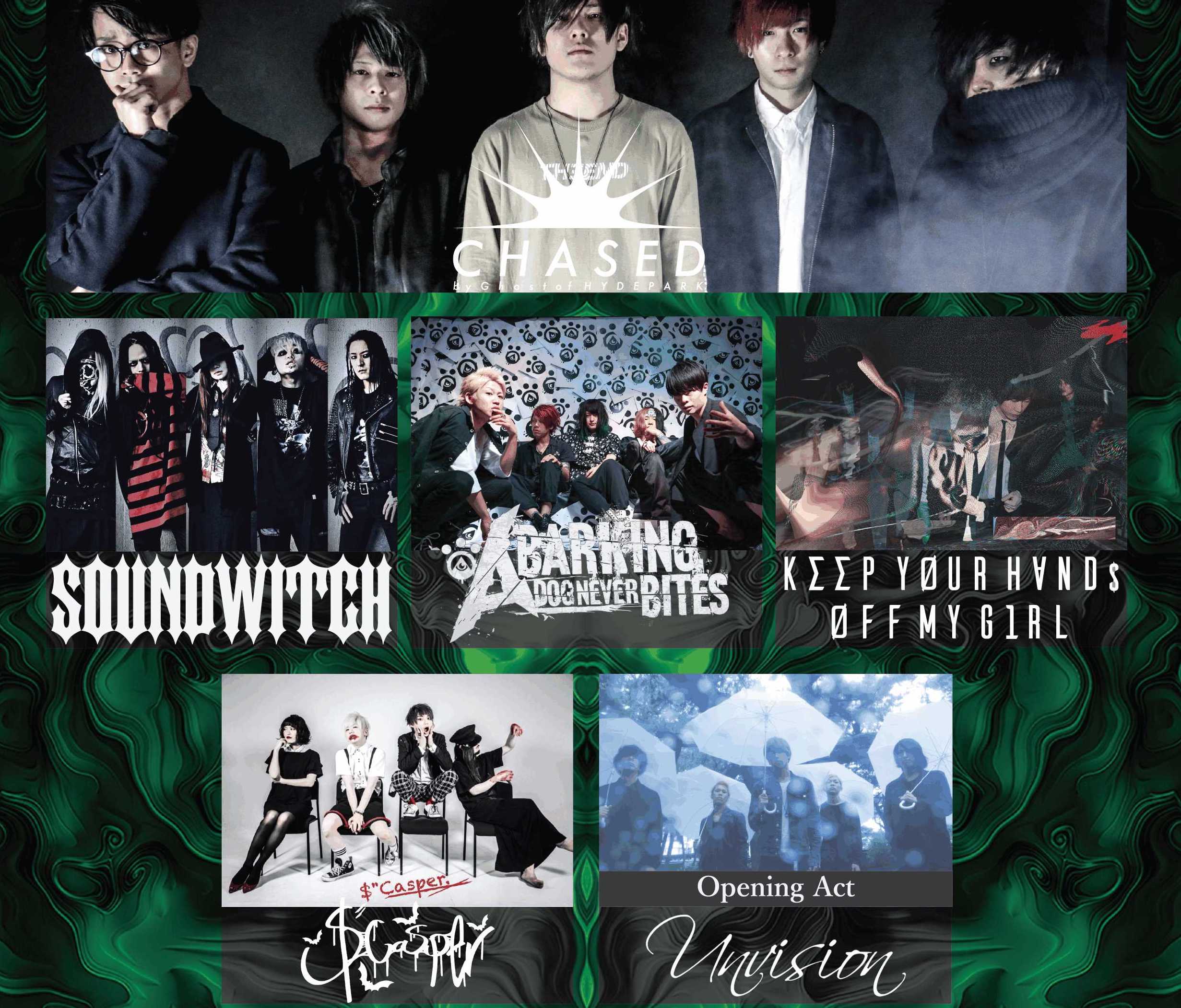 3月19日　梅田Zeela  OVER KILL in Osaka CHASED BY GHOST OF HYDEPARK：2nd Mini Album「HUNTING GROUND」Release Tour