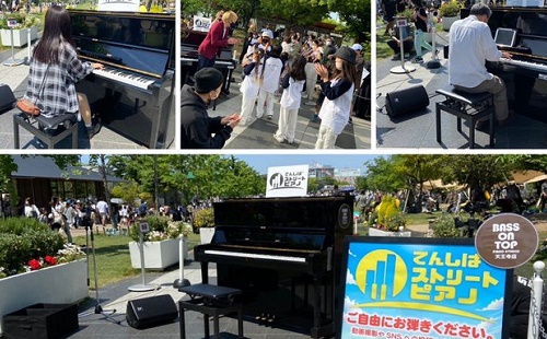 青空の下でピアノを楽しもう【1日限定】天王寺公園エントランスエリア「てんしば」にて「てんしばストリートピアノ」を開催